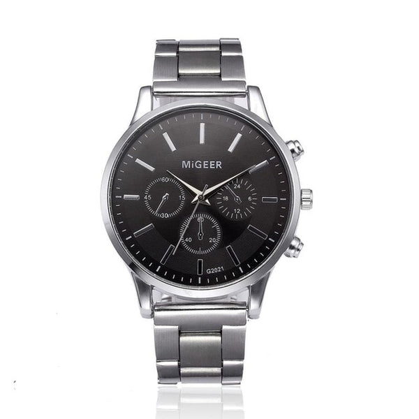 Fashion Steel Quartz Man Watch