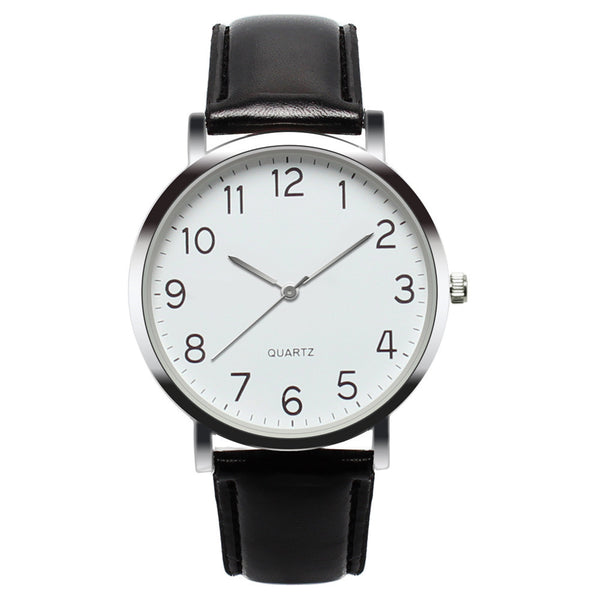 Unisex Simple Leather Quartz Watch